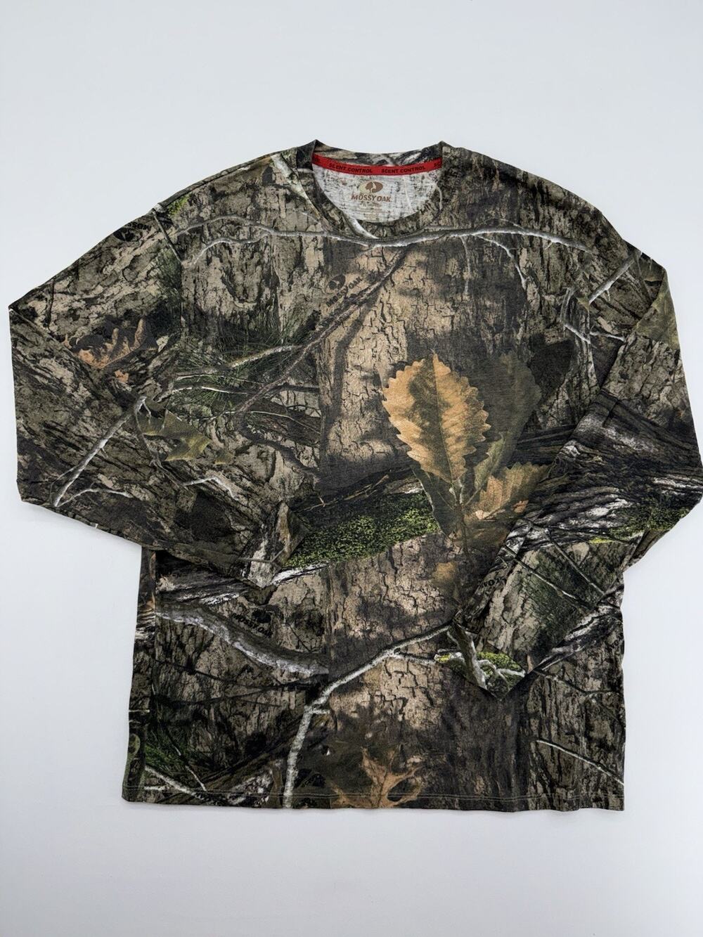 Mossy Oak T Shirt Mens L Long SleeveCamouflage Hunting OutdoorWoodlands Camping